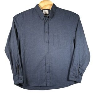 Billy Reid Long Sleeve Button‎ Down Shirt Mens 2XL Blue Oxford Preppy Business